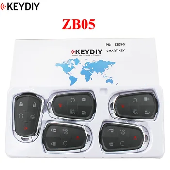 5pcs, Keydiy Universal aqlli kalit Zb05kd-X2 uchun avtomobil kaliti masofadan 2000 dan ortiq modellarga mos keladi