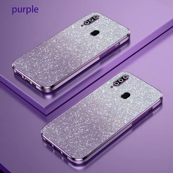 Samsung A20s Case Galaxy A20s telefon Case SM-A207F SM-A207M hashamatli Gradient Glitter qoplama Silikon orqa qopqoq Funda uchun
