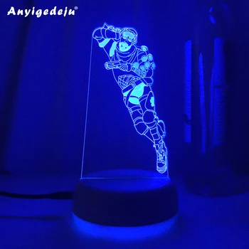 O'yin Apex afsonalari MIRAGE gologramma Trickster 3D LED tungi chiroqlar do'stlar uchun tug'ilgan kun sovg'asi yotoq xonasi dekorasi Manga Neon Lava lampalari