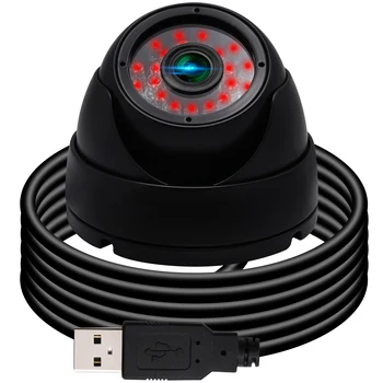 ELP 5MP yopiq ochiq USB kamera tungi ko'rish 2592x1944 Aptina MI5100 CMOS suv o'tkazmaydigan xavfsizlik nazorati Video veb-kamerasi