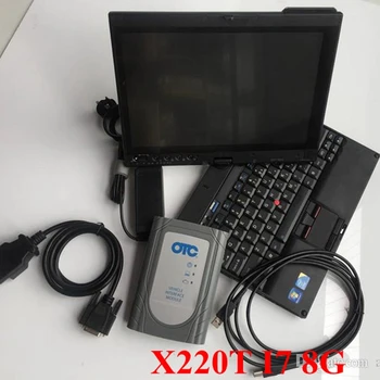T-oyota Avto diagnostika vositasi Tester IT17.00.020 OTC kodi Scanner Laptop sensorli ekran X320t i7 8G SSD uchun oxirgi dasturiy ta'minot V220