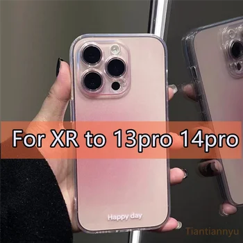 Uchun DIY iPhone XR uchun 13 pro qoplama iPhone XR uchun aniq Silikon telefon Case uchun 14 Pro, DIY X / Xs Max uchun 13 14 Pro Max Cover