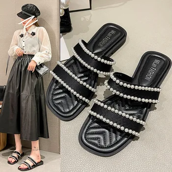 Teri sandallar kiyim-kechak poyafzallari uchun yangi ochiq oyoqli ayollar moda ofisi    