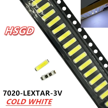 LEXTAR SMD uchun 50pcs100pcs original LED 7020 3V 0.7 Vt 240MA sovuq oq 10000-13000K televizor yoritgichi uchun yuqori sifatli