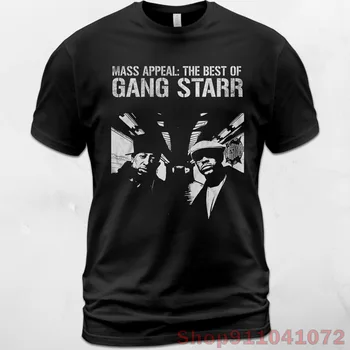Klassik Fit Uniseks paxta T-shirt ommaviy murojaat Gang Starr konsert musiqa 100% paxta erkaklar t shirt ayollar tee