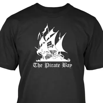 2019 Yangi Qisqa Qisma Casual Top Paxta Ko'ylak T-Shirt The Pirate Bay T-Shirt Maxsus Bosilgan Moda T Shirt