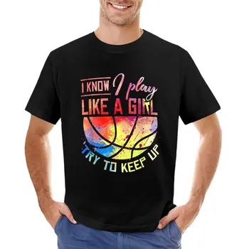 men bir qiz basketbol T-ko'ylak mushuk shirts bluzka erkaklar uchun t shirts jihozlangan kabi o'ynash bilaman