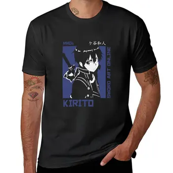 Yangi MMOs Kirito qilich Art Online T-Shirt plus hajmi t shirts man kiyim plain t-shirt mens grafik t-shirts pack