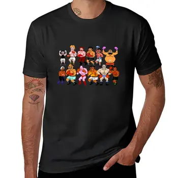 Yangi qora klassik Punch out character-Tshirt T-Shirt tayyorlangan t shirts tops Animal chop etish o'g'il bolalar uchun ko'ylak mens vintage t shirts