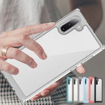 Samsung Galaxy Note Uchun 10 Case Cover Samsung Eslatma 10 Capas Olinishiga Aniq Shaffof Fundas Samsung Eslatma 10 Plus 20 Ultra