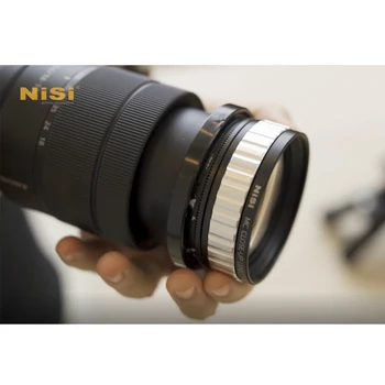 NiSi MC Canon 58mm Nikon 49mm Sony 58mm kamera linzalari uchun 58-100 Adapter halqasi bilan 90mm linza so'l linzalari adapterlarini yopadi