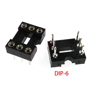 20dona DIP - 6 dumaloq teshik 6 Pim 2.54 MM DIP DIP6 ic Sockets adapter kavshar turi IC ulagichi