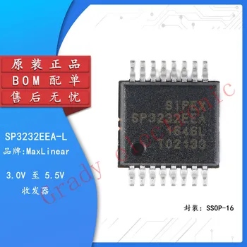 10dona / Lot SP3232EEA Sp3232eea-L / TR SP3232EEA-L SSOP-16 yangi original RS-232 qiluvchi chip