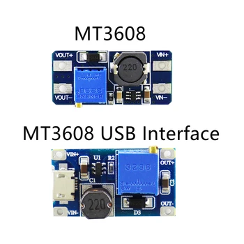 10dona MT3608/MT3608 USB interfeysi DC-DC qadam yuqoriga Converter Booster elektr ta'minoti moduli Boost qadam-up Kengashi MAX chiqish 28V 2A