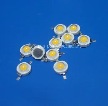 50pcs haqiqiy to'liq vattli 3 Vt yuqori quvvatli LED chiroq Lampochka diodlari SMD oq 110-120 LM LED chipi 3 Vt - 18 Vt Spot yorug'lik yoritgichi uchun