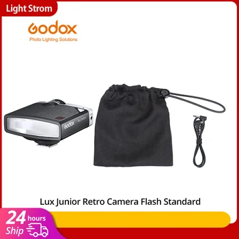 Godox Lux Junior kamerasi Flash GN12 6000K va 200K 7 darajali Flash Speedlite tetik Canon Nikon Fujifilm Olympus Sony kamerasi uchun