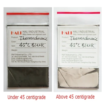Termokromik pigment,issiq faol pigment,rang:qora,faollashtirish harorati:45 santigrat,1LOT=10gram, bepul yuk.