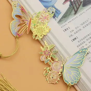Tug'ilgan Kun Sovg'a O'qish Marker Kitob Paginator Ichi Bo'sh Butterfly Gul Bookmark Kitob Sahifa Marker Metall O'qish Bookmark
