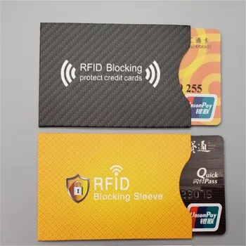 10 dona alyuminiy folga RFID blokirovka qiluvchi karta yengiga qarshi skanerlash kartasi ushlagichi NFC ekranlash kredit Bank kartasi himoyachisi o'g'irlikka qarshi hamyon