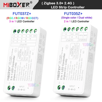 Miboxer 2.4 g uzoq Zigbee 3.0 yagona rang / Dual oq FUT035Z+ RGB / RGBCT / RGBCCT FUT037Z+ 2/3 yilda 1 LED Strip nazoratchi 12V 24V