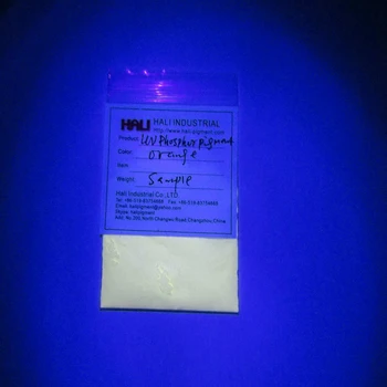 Uv fosfor pigmenti,UV lyuminestsent pigment,qalbakilashtirishga qarshi kukun,UV nurlari ostida rang:apelsin,1LOT=5G, bepul yuk..