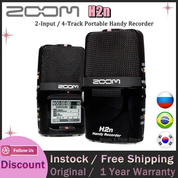 ZOOM H2N Handy Recorder Ultra portativ raqamli Audio Recorder Stereo mikrofon intervyu SLR