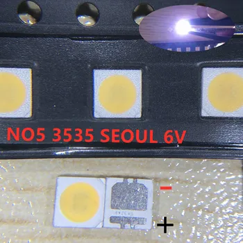 50pcs Seul yuqori quvvatli LED yoritgichi 2 Vt 3535 6V salqin oq yangi 135LM televizor ilovasi SBVL2S0E