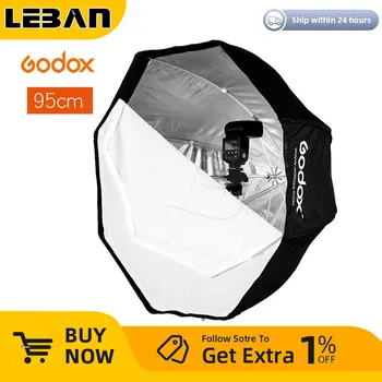 Godox portativ 95cm / 37.5 soyabonli fotosurat Softbox reflektori Flash Speedlight uchun