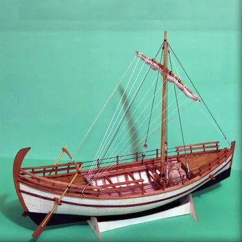 Qadimgi yunon kema Model qurilish to'plamlari Scale 1/43 Sailboat qattiq yog'och sailboat kit ingliz ta'lim o'z ichiga oladi