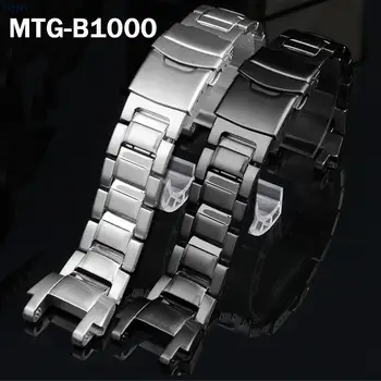 Casio G-Shock MTG-B1000 erkaklar Mat metall qattiq soat bilaguzuk aksessuarlari uchun zanglamas po'latdan almashtirish soat tasmasi