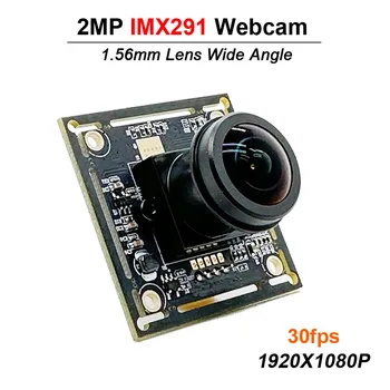 5MP 1.56 mm optikasi keng burchakka 2MP IMX291 USB kamera moduli 1920x1080p 30fps yuqori tezlikda USB 2.0 UVC ulang va Video veb-kamerasi PCB B Play