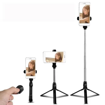 Tripod Selfie Stick mobil telefon vertikal va gorizontal Video Selfie Stick qo'lda katlanadigan telefon klipi 270 daraja aylanish