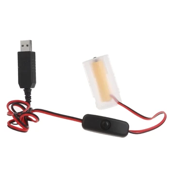 USB 5V2A dan 1.5V1A Lr20 D gacha o'yinchoq gaz pechkasi tegishi uchun kabel