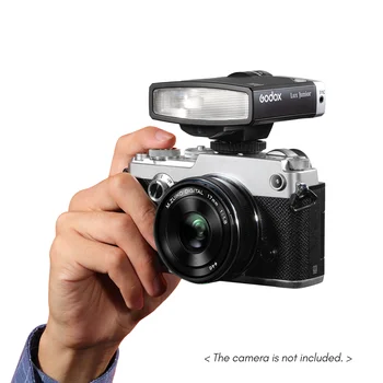 RU Godox Lux Junior Retro Canon Nikon Sony Fuji Olympus kameralari uchun kamera flesh GN12 6000k rang harorati avtomatik va qo'lda rejimlar