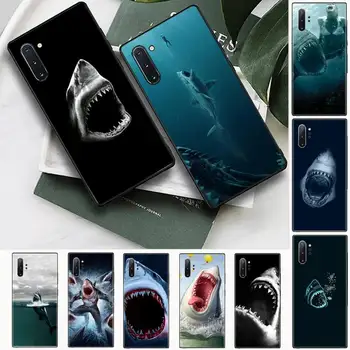 Samsung Galaxy S8 S9 S10 Plus S10e Eslatma uchun vahshiy art shark telefon holatlar 3 4 5 6 7 8 9 10 Pro Lite qopqoqni