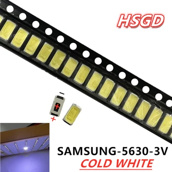 SAMSUNG 500PCS 5630 3V 0.5 Vt 5730 led LED uchun salqin oq LCD orqa yorug'lik 5730 led LED LED dastur TV 2D